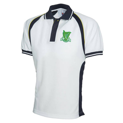Retro Hibs 1900s Embroidered Polyester Sports Polo Shirt