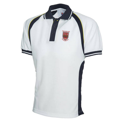 Retro Dial Square Embroidered Polyester Sports Polo Shirt