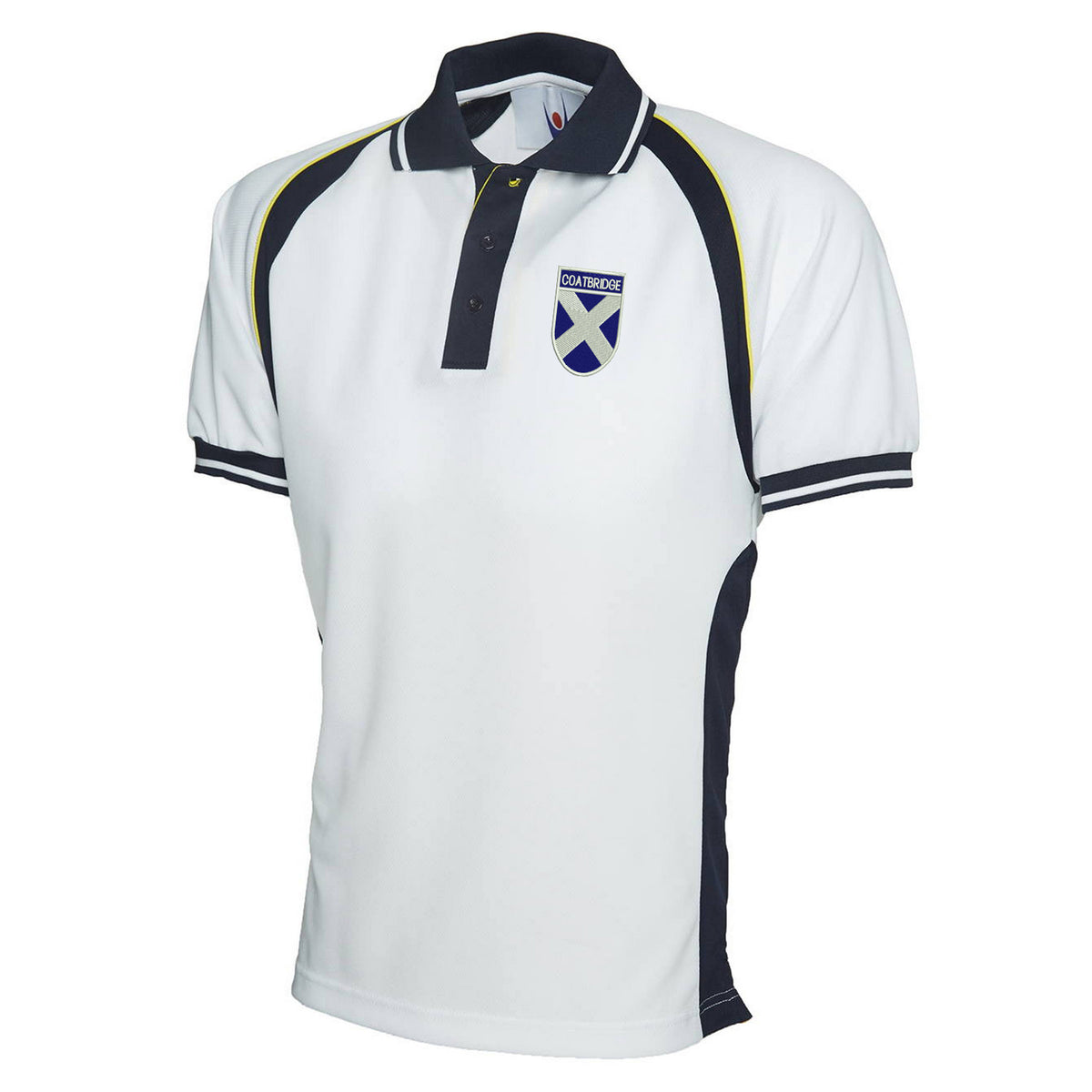Coatbridge Flag of Scotland Shield Sports Polo Shirt