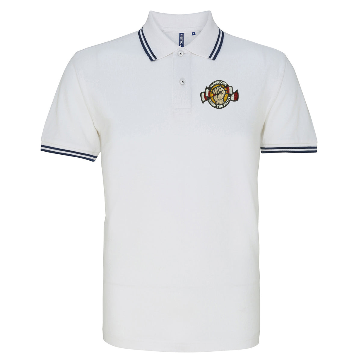 The Warriors Keep The Faith Tipped Polo Shirt