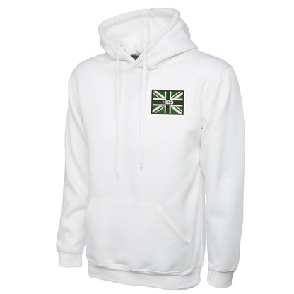 Hibs Coloured Union Jack  Embroidered Classic Hoodie