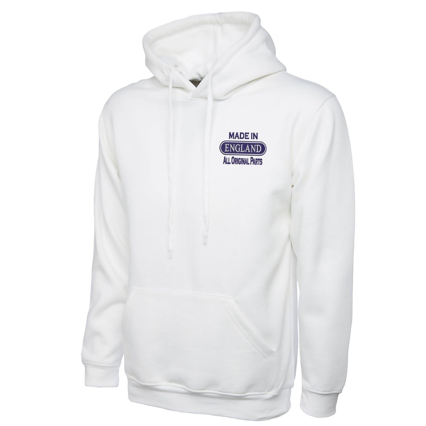 Made in England All Original Parts Embroidered Hoodie