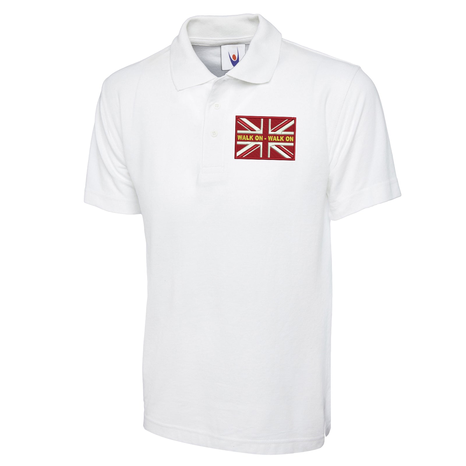 Walk On Walk On Coloured Union Jack Polo Shirt