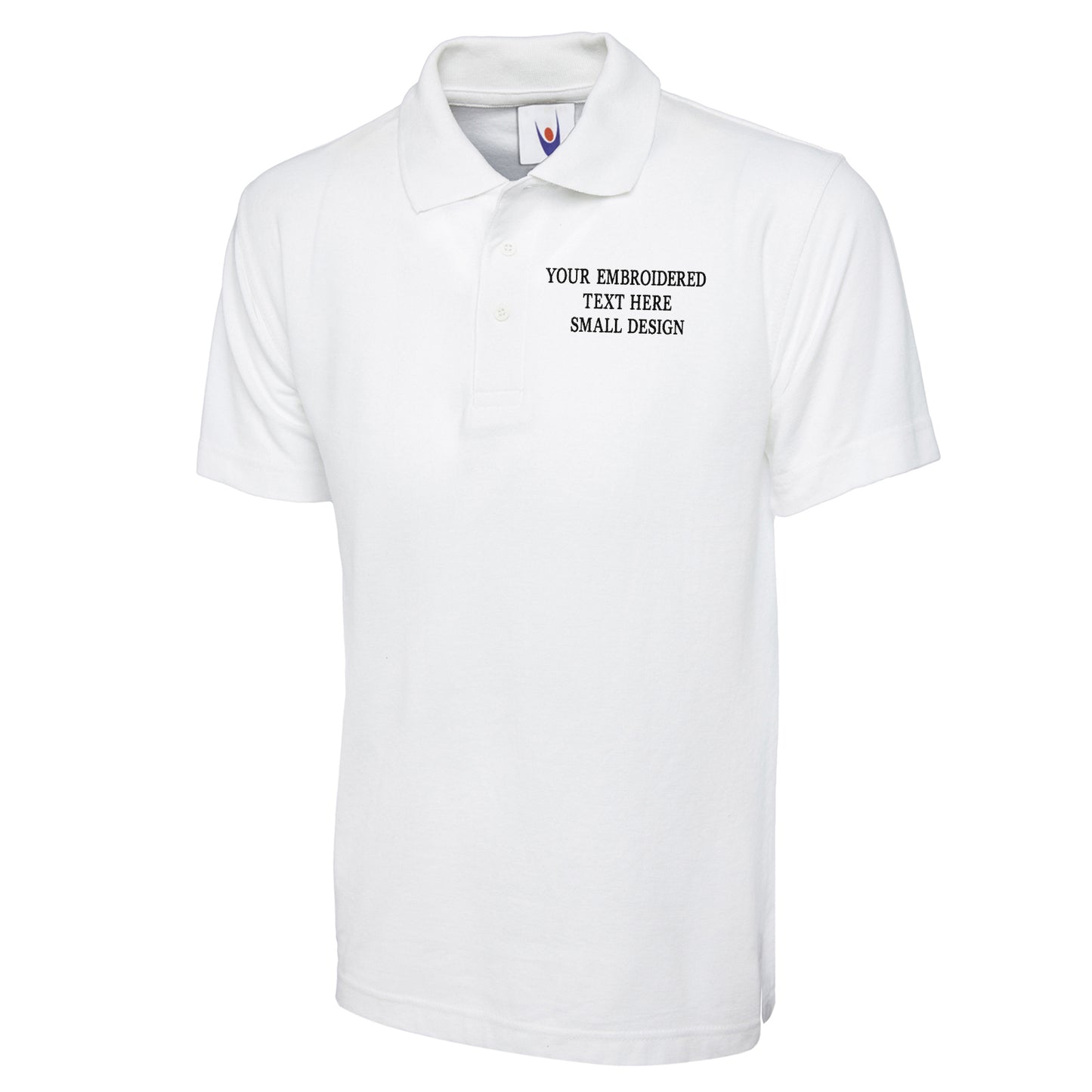 Personalised Custom Small Text Polo Shirt