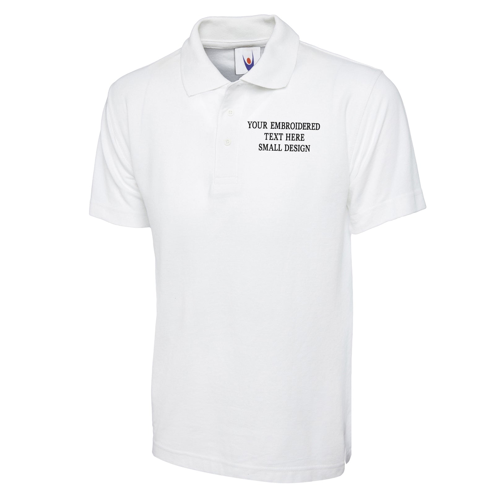 Personalised Custom Small Text Polo Shirt