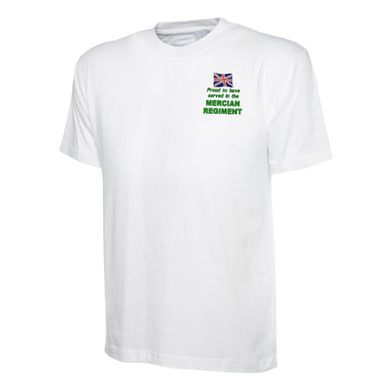 Proud to Have Served in The Mercian Regiment Embroidered Classic T-Shirt