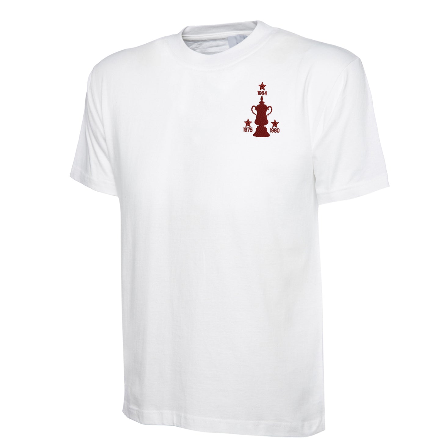 Retro West Ham Three Time Cup Winners Embroidered Classic T-Shirt