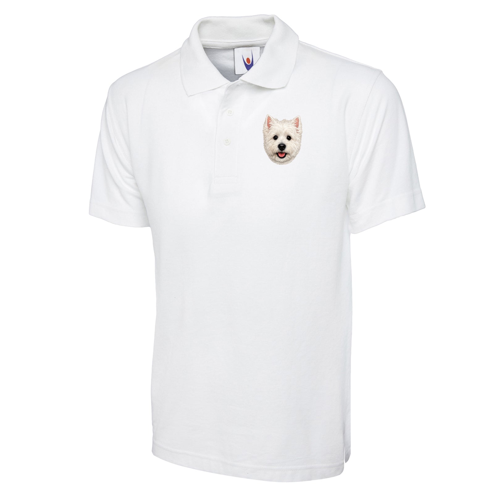 Westie Dog Face Classic Polo Shirt