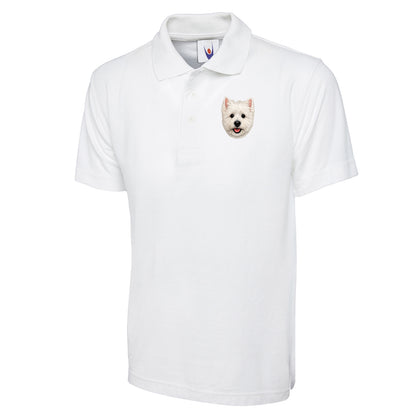 Westie Dog Face Classic Polo Shirt