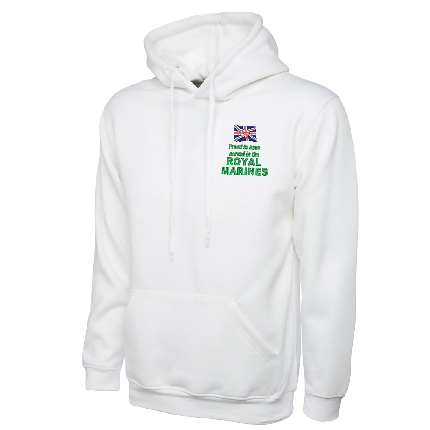 Proud to Have Served in The Royal Marines Embroidered Classic Hoodie