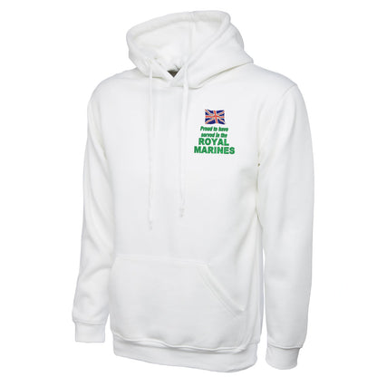 Proud to Have Served in The Royal Marines Embroidered Classic Hoodie