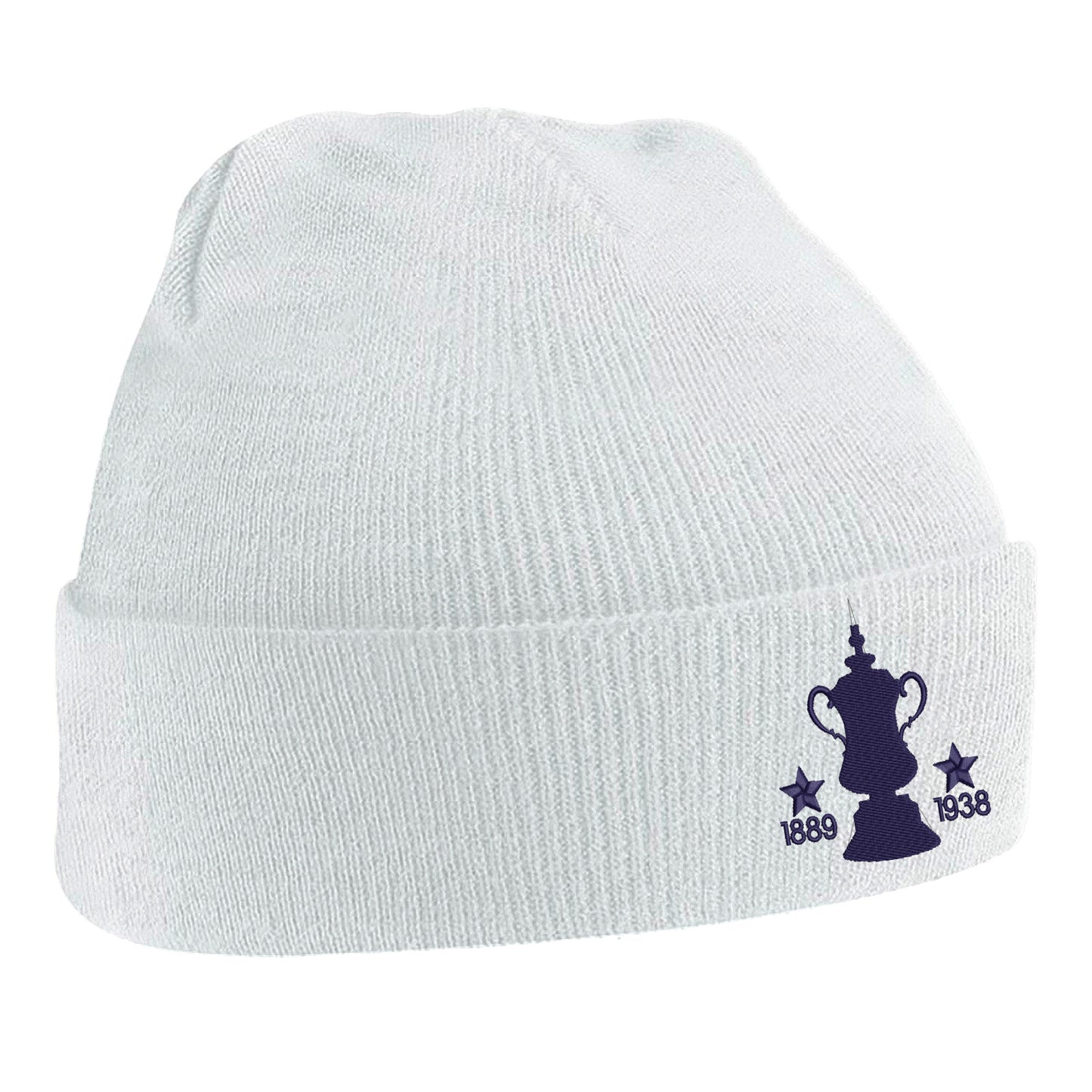 Retro Preston Two Time Cup Winners Embroidered Beanie Hat