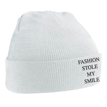 Fashion Stole My Smile Beanie Hat