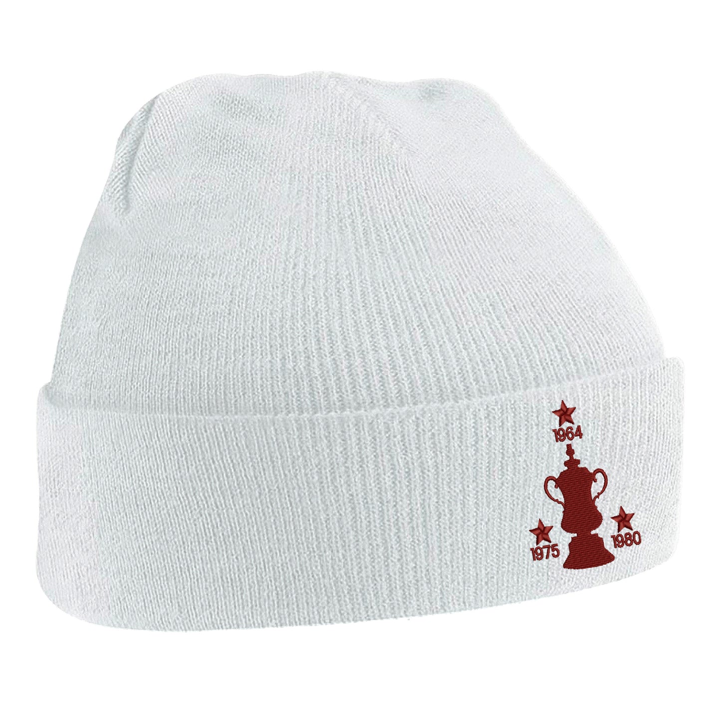 Retro West Ham Three Time Cup Winners Embroidered Beanie Hat