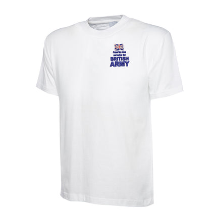 Proud to Have Served in The British Army Embroidered Children's T-Shirt