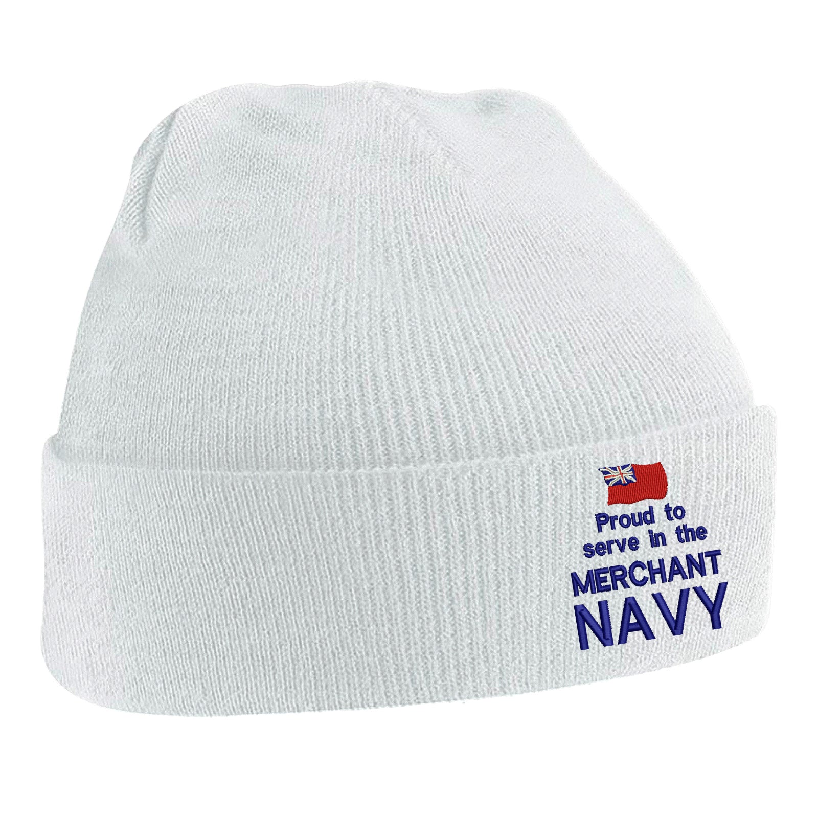 Proud to Serve in The Merchant Navy Beanie Hat