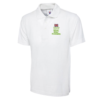 Proud to Have Served in The Royal Irish Rangers Embroidered Classic Polo Shirt