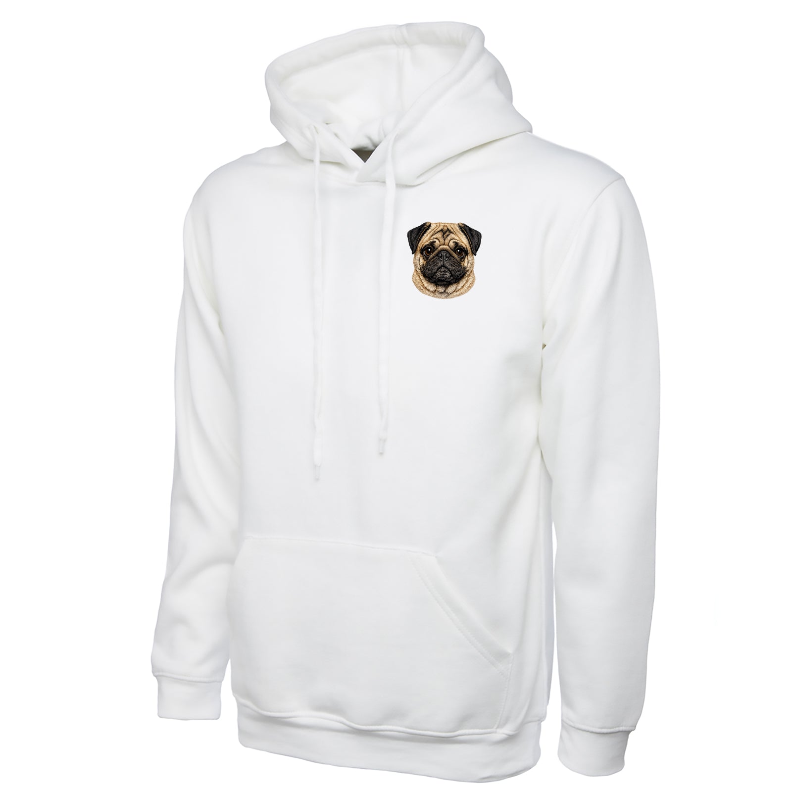 Pug Dog Face Hoodie