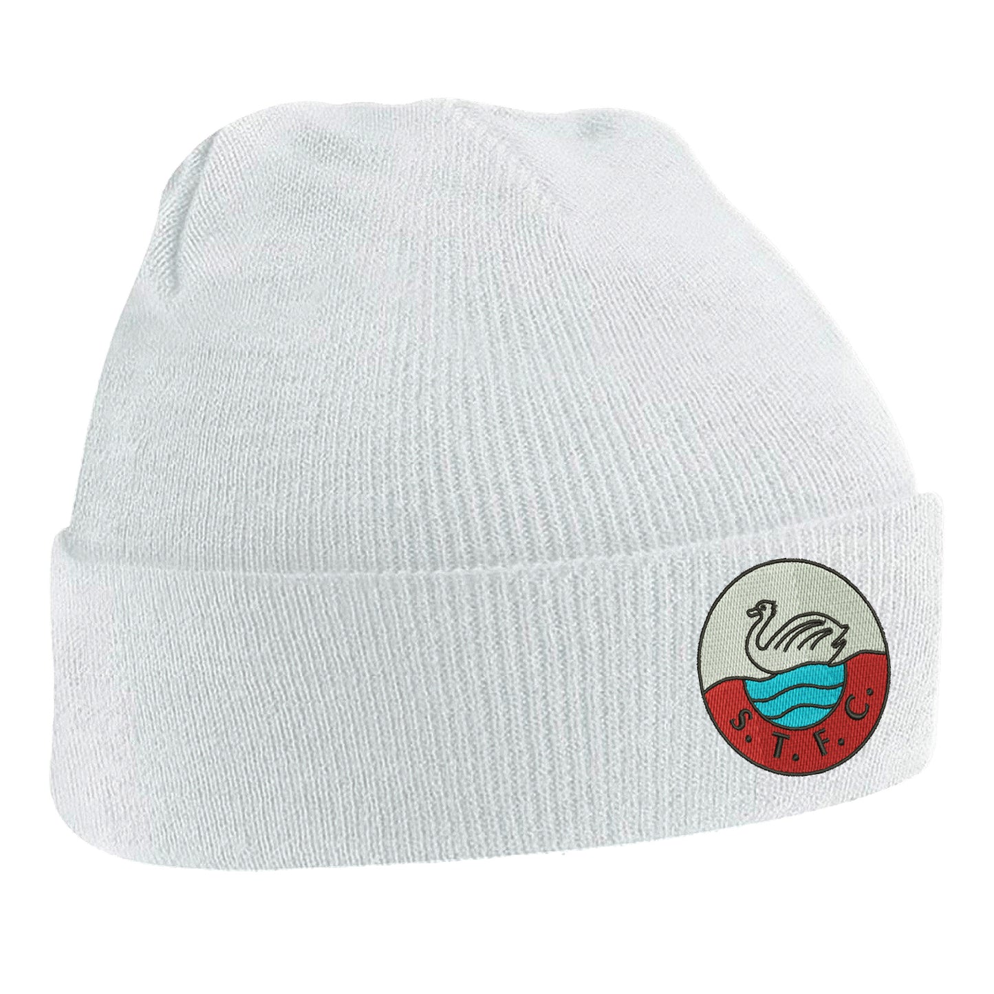 Retro Swansea 1960s Embroidered Beanie Hat