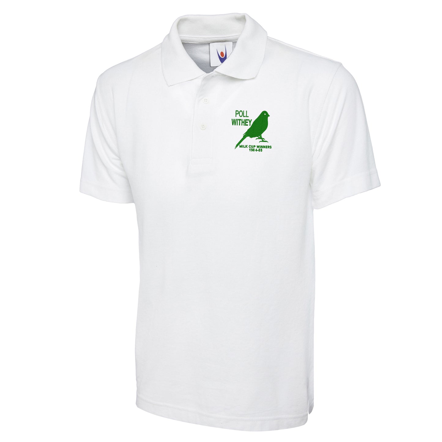Retro Norwich Milk Cup Winners 1984-85 Embroidered Classic Polo Shirt
