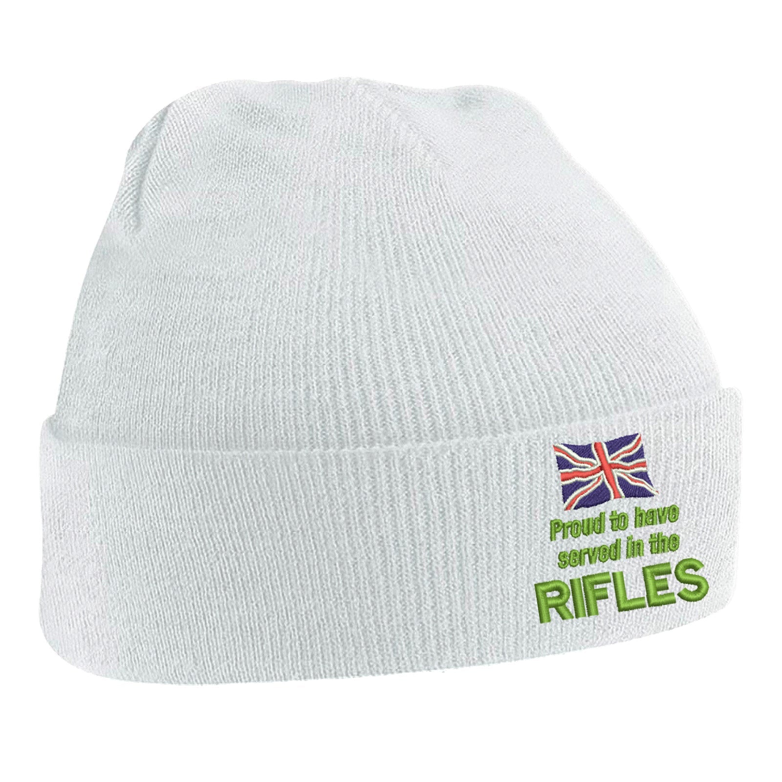 Proud to Have Served in The Rifles Beanie Hat