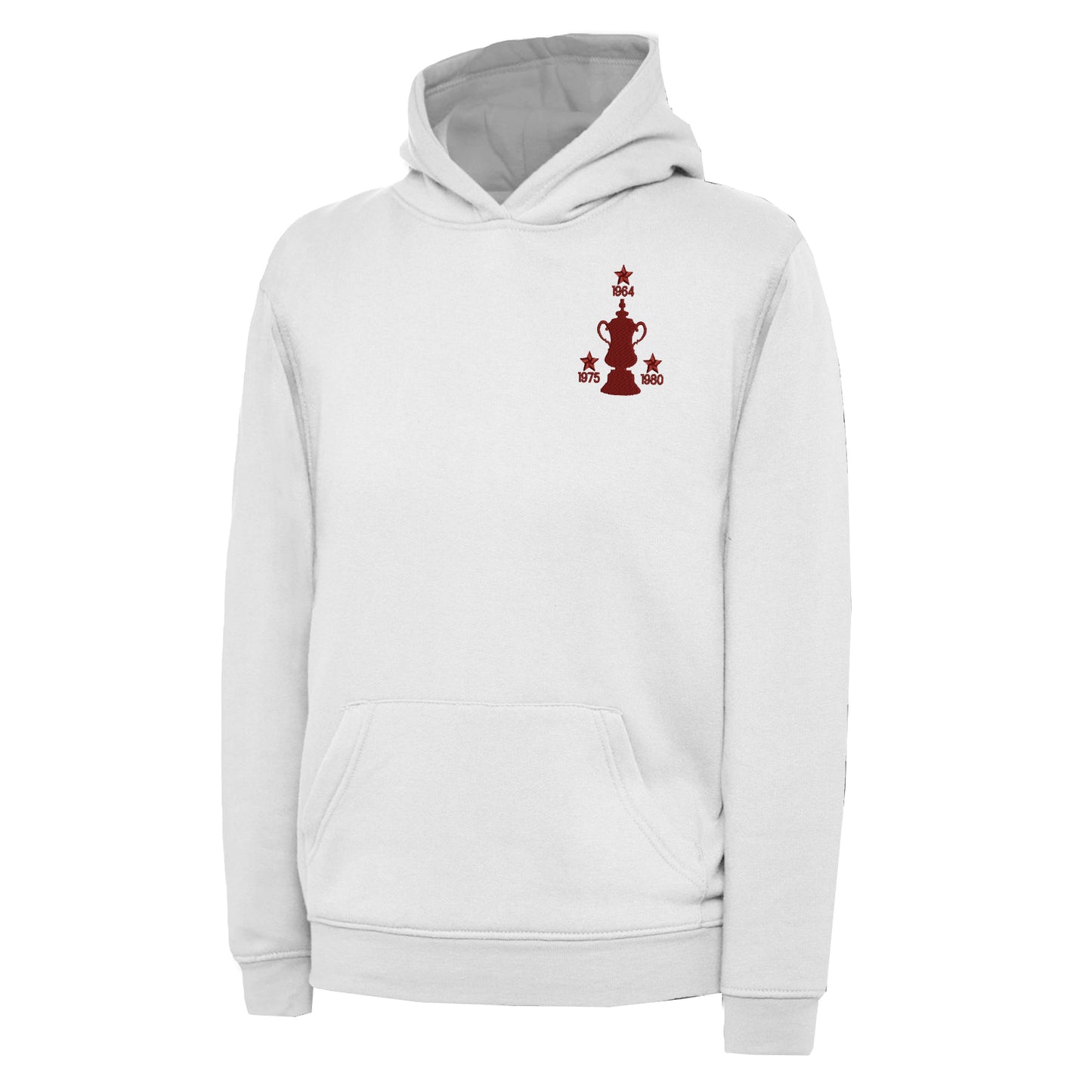 Retro West Ham Three Time Cup Winners Embroidered Children's Hoodie