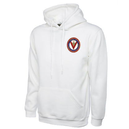 Retro Clapton Orient Somme Memorial Embroidered Hoodie