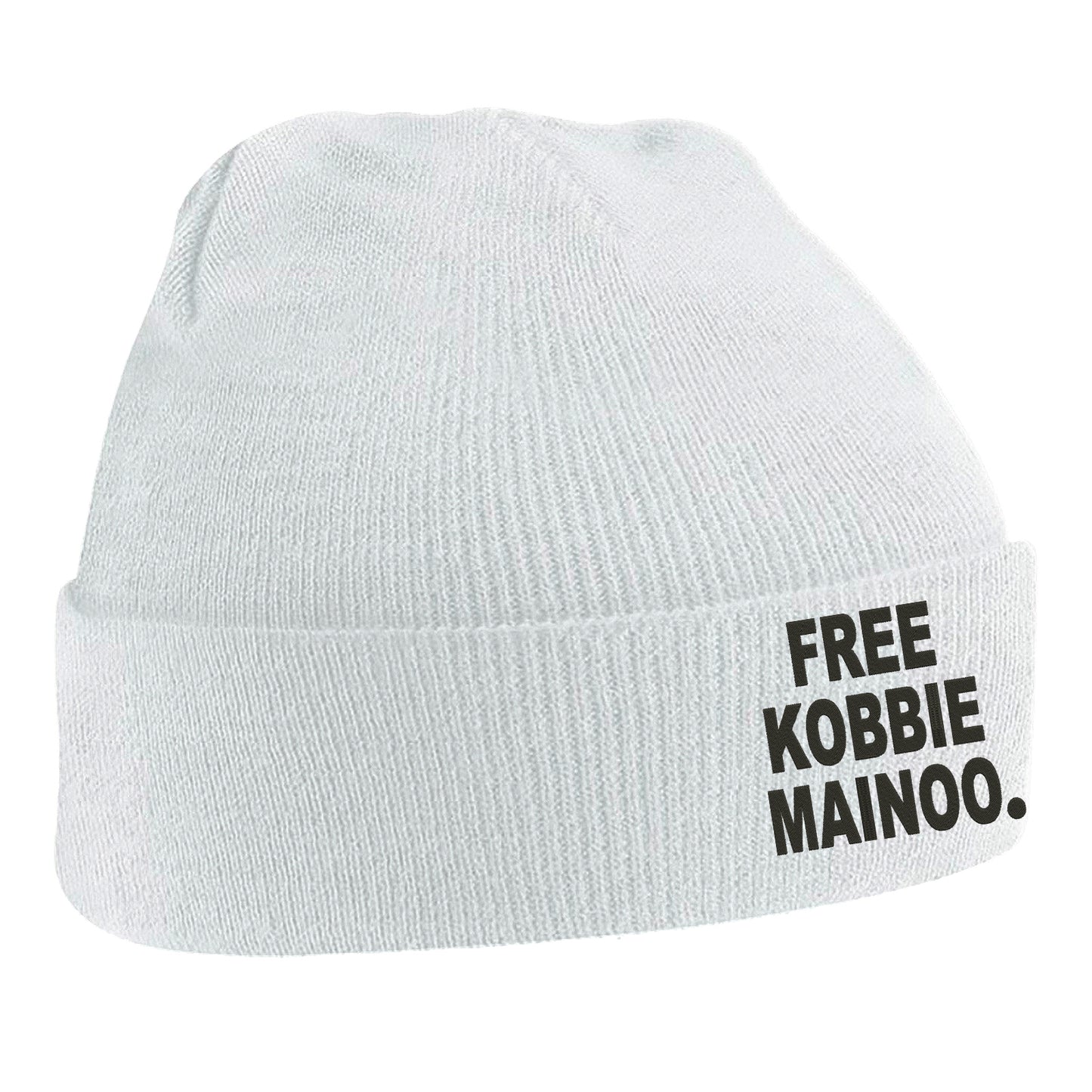 Free Kobbie Mainoo Embroidered Beanie Hat
