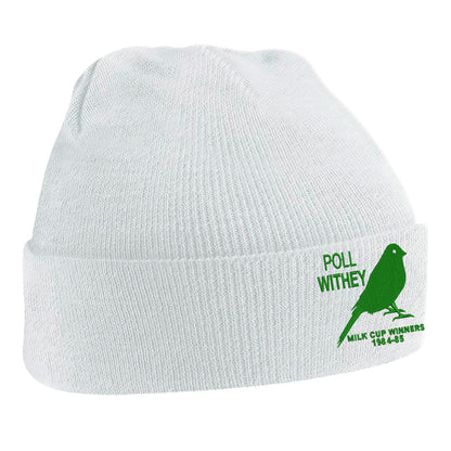 Retro Norwich Milk Cup Winners 1984-85 Embroidered Beanie Hat