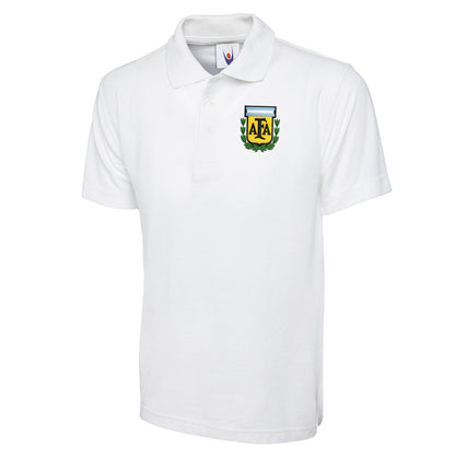 Old School Argentina Football Polo Shirt