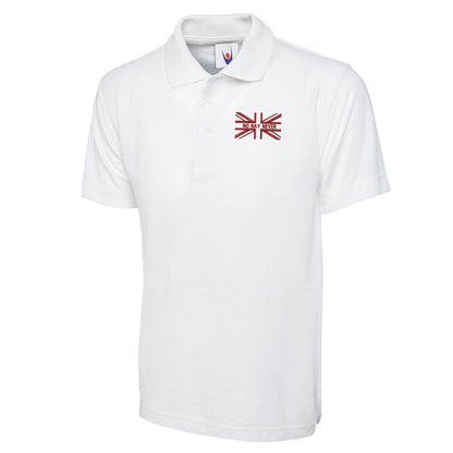 No Nay Never Union Jack Embroidered Classic Polo Shirt