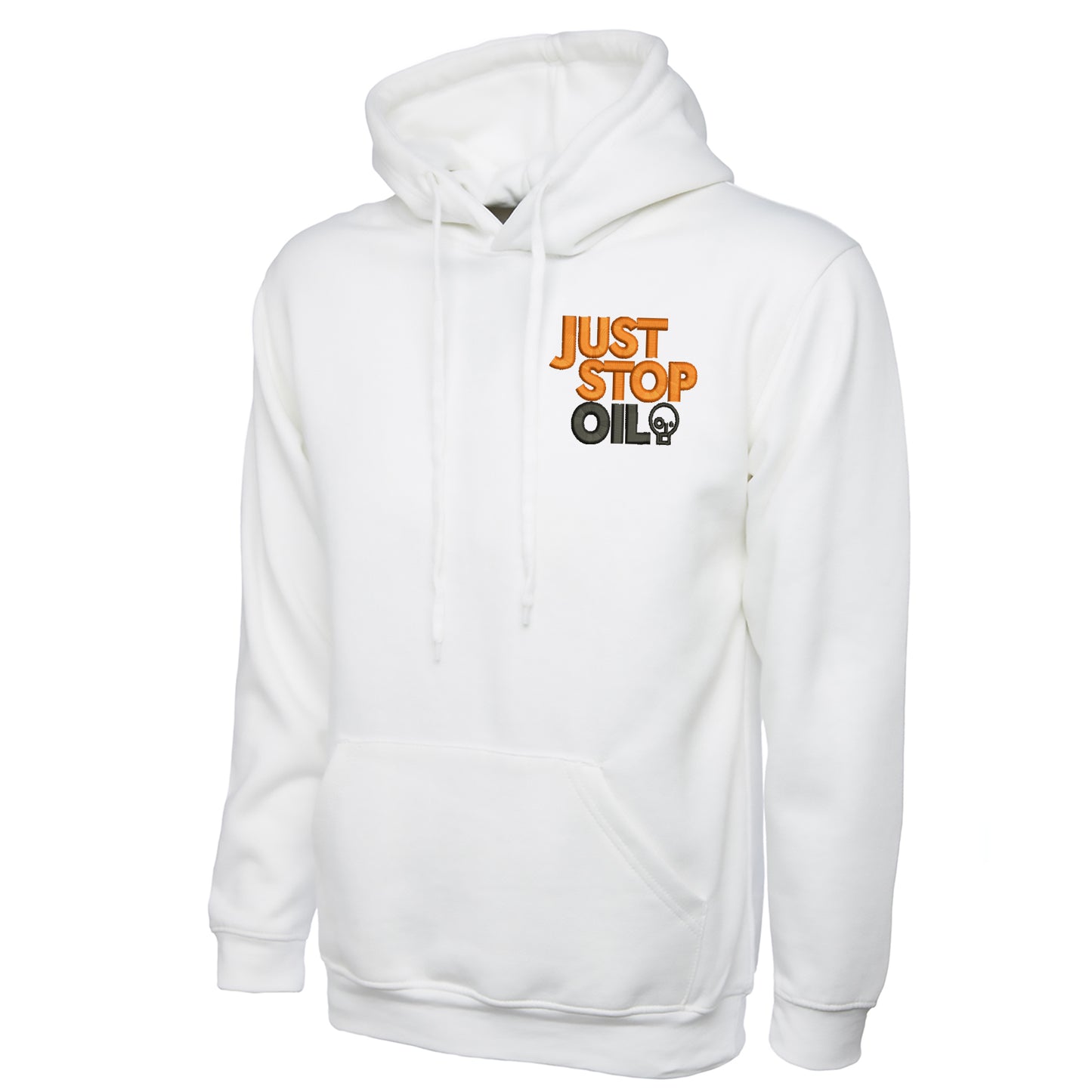 Just Stop Oil Embroidered Hoodie