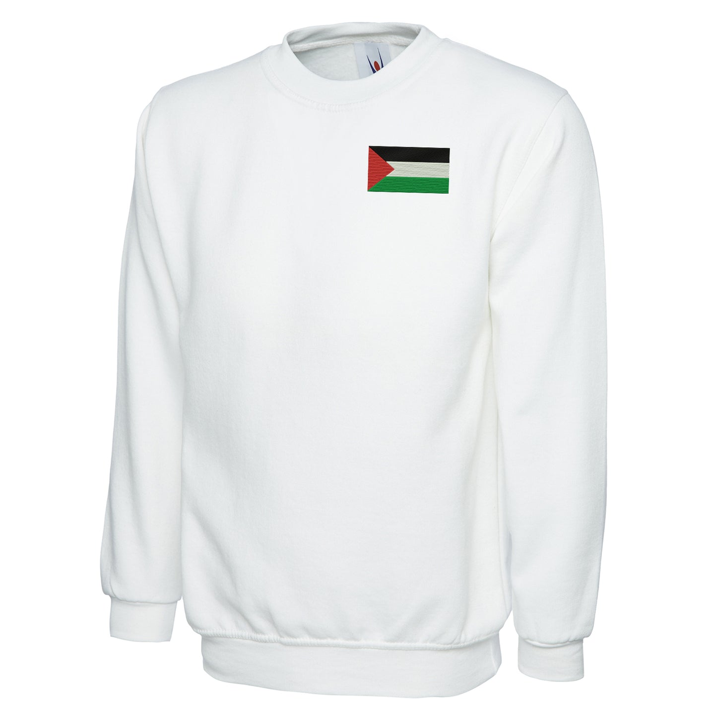 Flag of Palestine Embroidered Classic Sweatshirt
