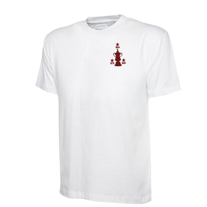 Retro West Ham Three Time Cup Winners Embroidered Children's T-Shirt