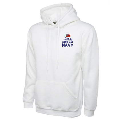 Proud to Serve in The Merchant Navy Embroidered Classic Hoodie