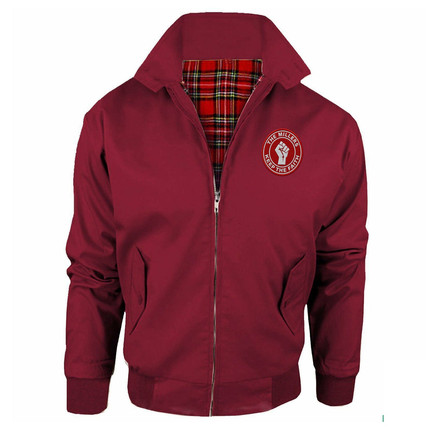 The Millers Keep The Faith Embroidered Classic Harrington Jacket