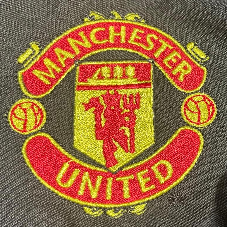Manchester United Embroidered Classic Harrington Jacket - Black Large