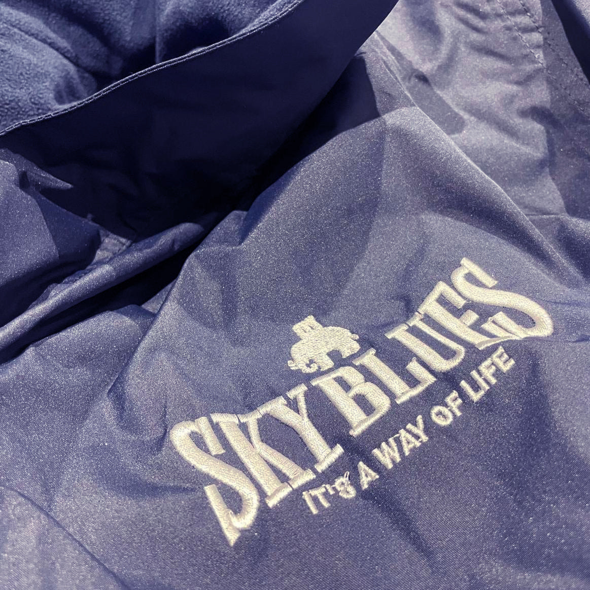 Sky Blues It's a Way of Life Embroidered Premium Outdoor Jacket