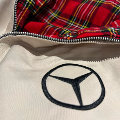 Mercedes Embroidered Classic Harrington Jacket - Stone 2XL