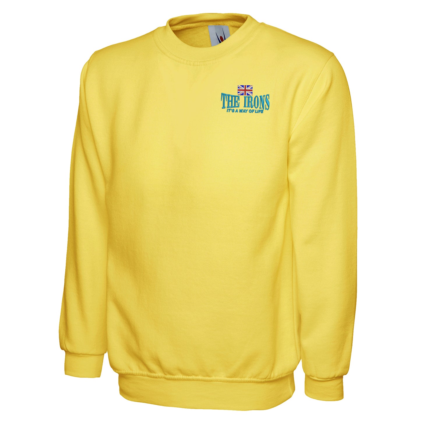 The Irons It's Way of Life Union Jack Embroidered Classic Sweatshirt