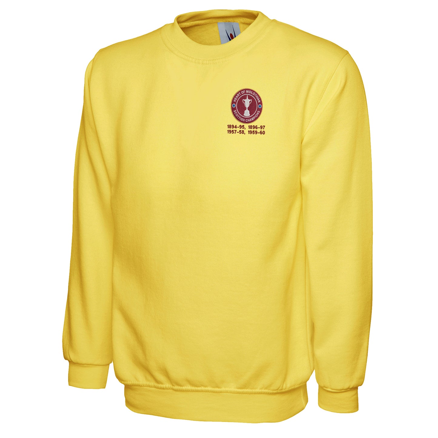 Hearts Scottish Champions Embroidered Classic Sweatshirt