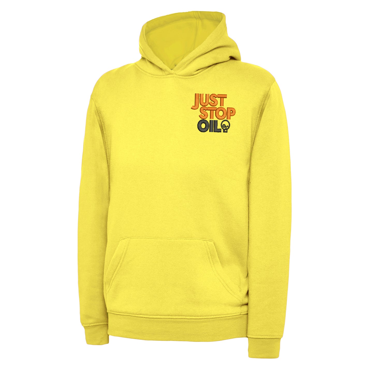 Just Stop Oil Embroidered Children's Hoodie