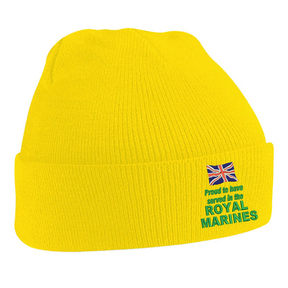 Proud to Have Served in The Royal Marines Beanie Hat