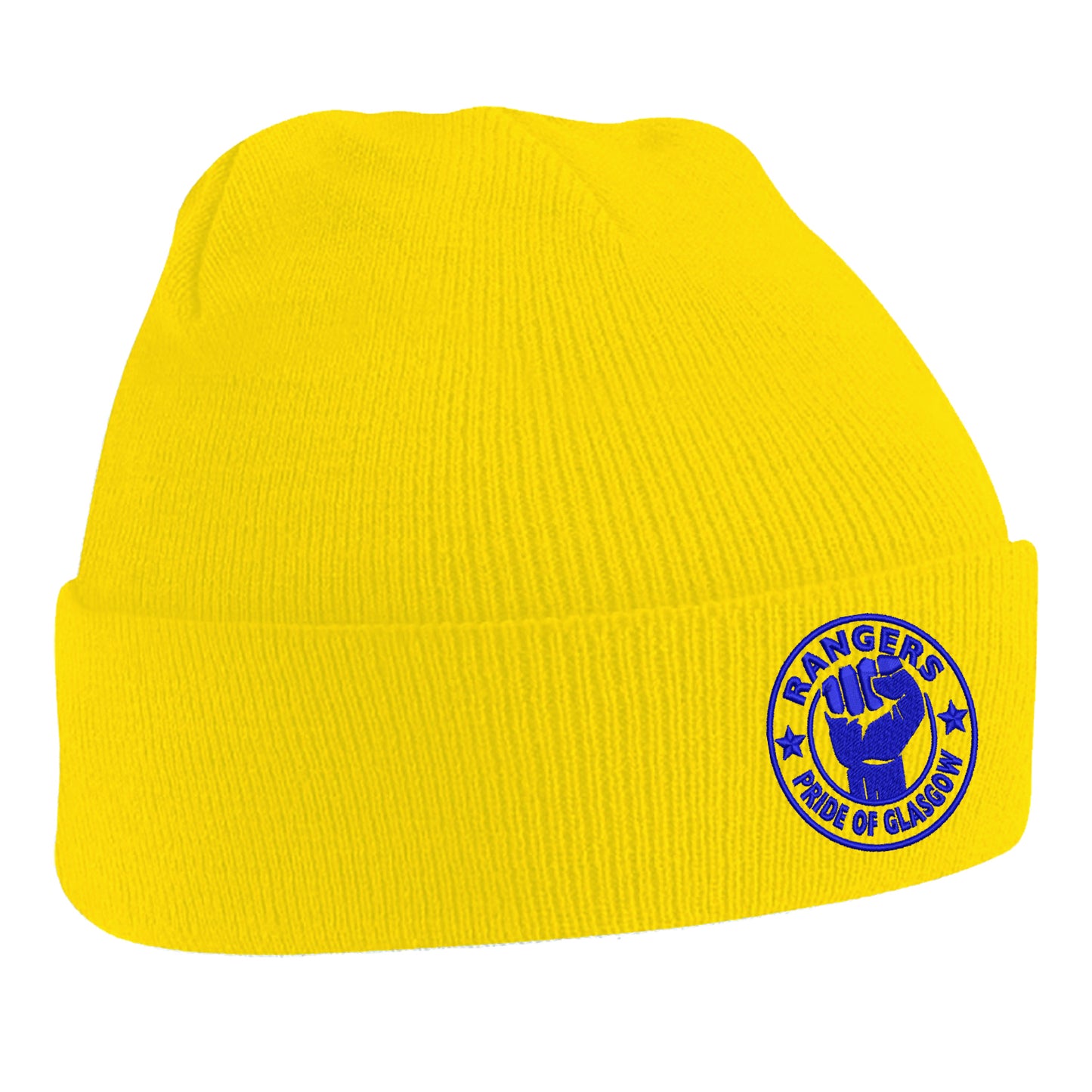 Rangers Pride of Glasgow Embroidered Beanie Hat