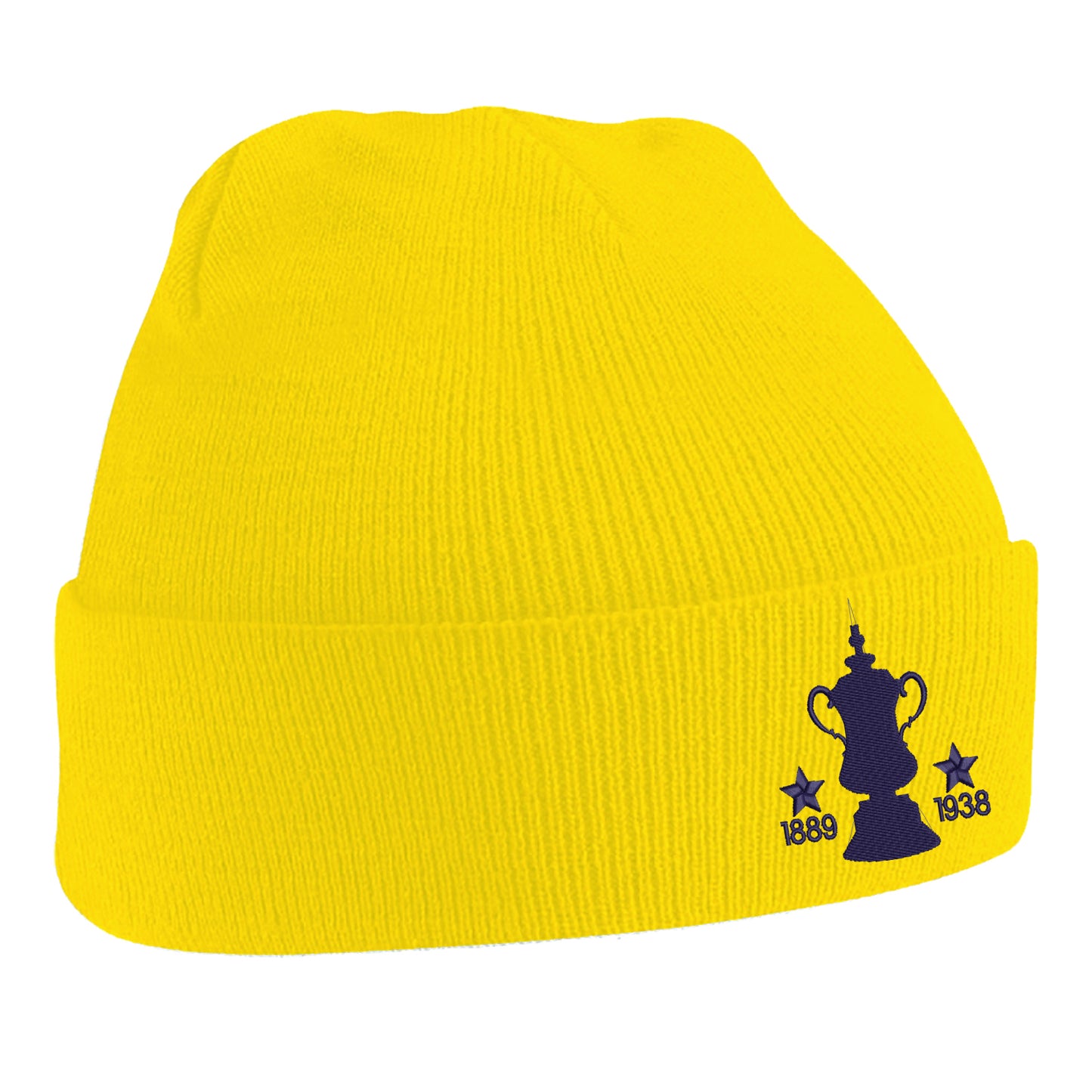 Retro Preston Two Time Cup Winners Embroidered Beanie Hat