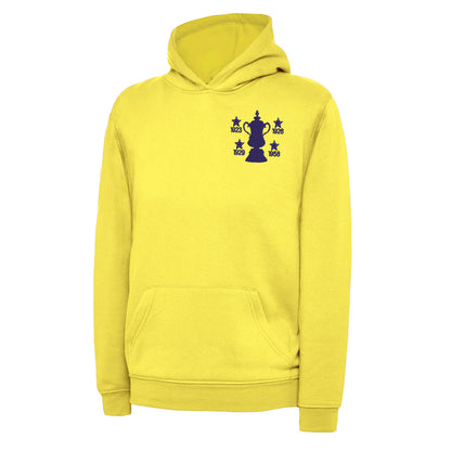 Retro Bolton Four Time Cup Winners Children's Hoodie
