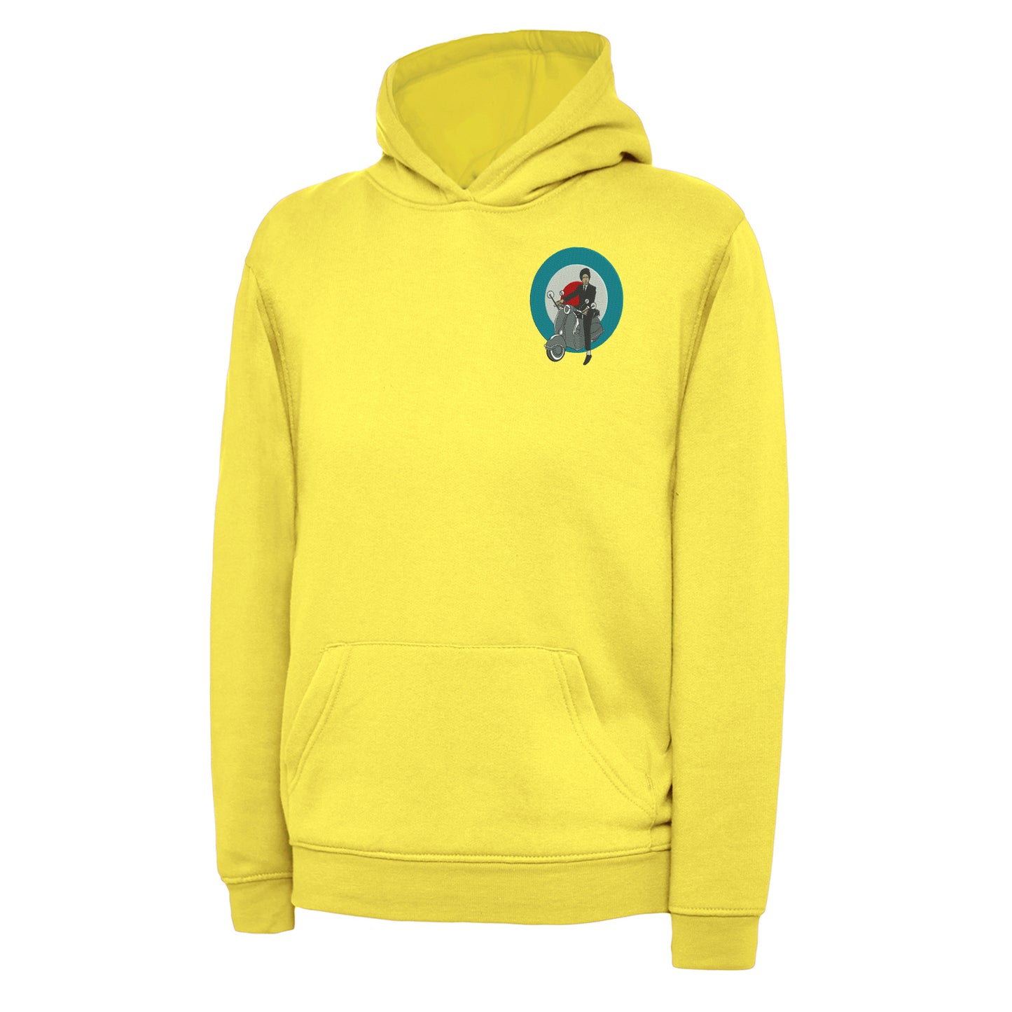 Retro MOD Scooter Embroidered Children's Hoodie