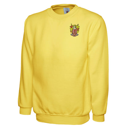 Retro Stevenage 1976 Embroidered Classic Sweatshirt