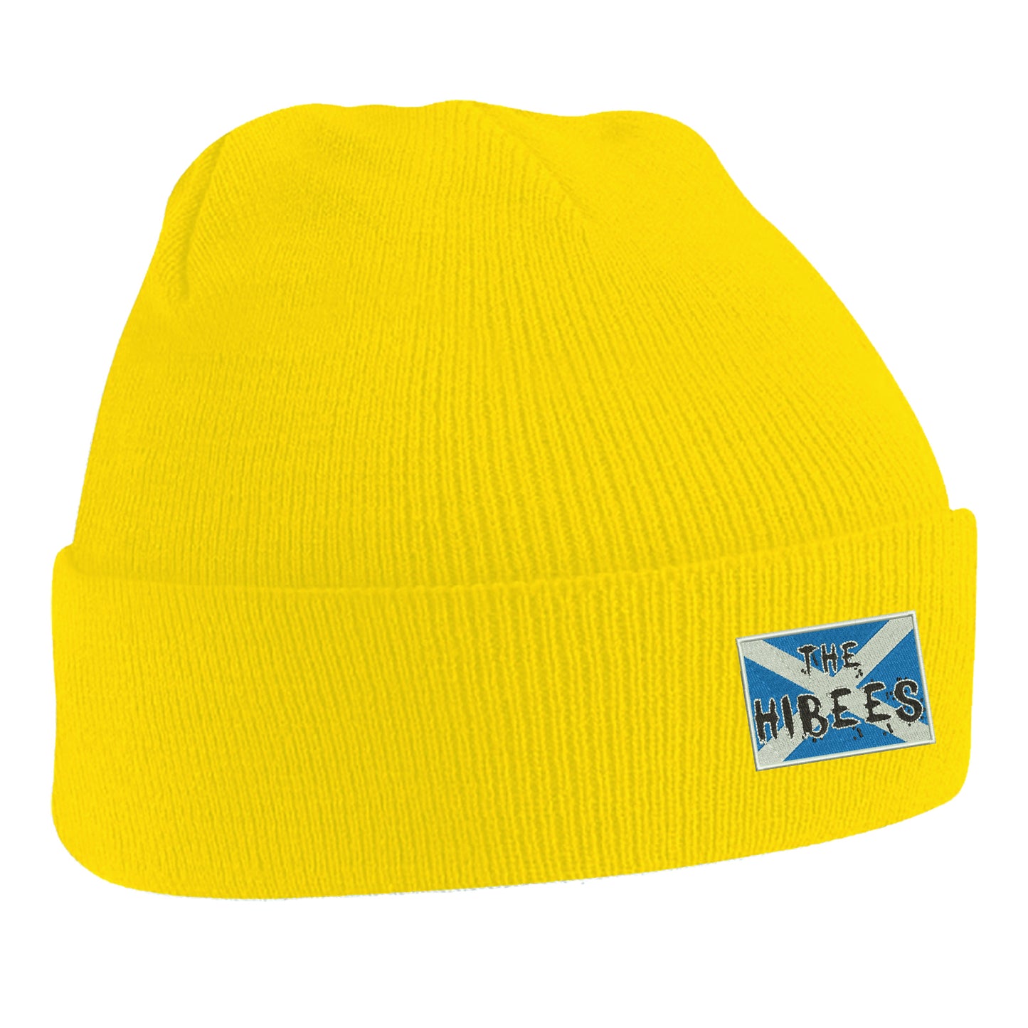 The Hibees Grunge Flag of Scotland Embroidered Beanie Hat