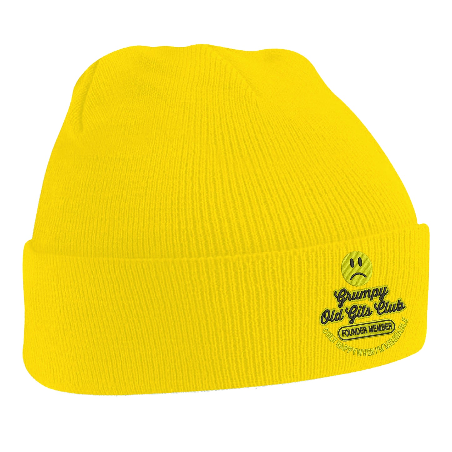Grumpy Old Gits Club Founder Member Embroidered Beanie Hat
